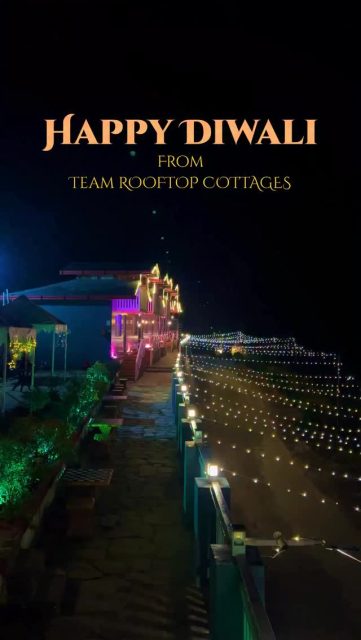 Happy Diwali from team ROOFTOP COTTAGES 
.
.
.
.
#nainital #rooftop